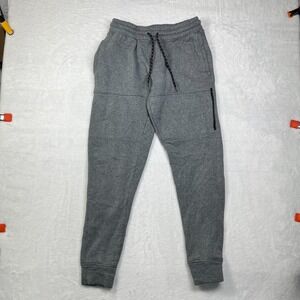 Monument Jogger Pants Womens Small Gray Fleece Jogging Drawstring Tapered Leg